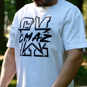 biala koszulka oversize