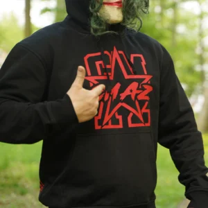 bluza kaptur czerwone nowe logo