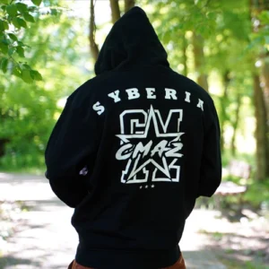 bluza rozpinana czarna nowe logo